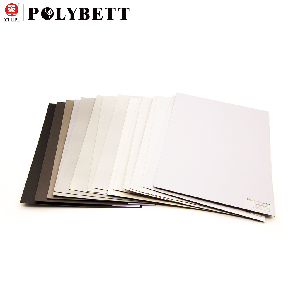 Fireproof high pressure laminate hpl 0.8mm sheets for table top skin 