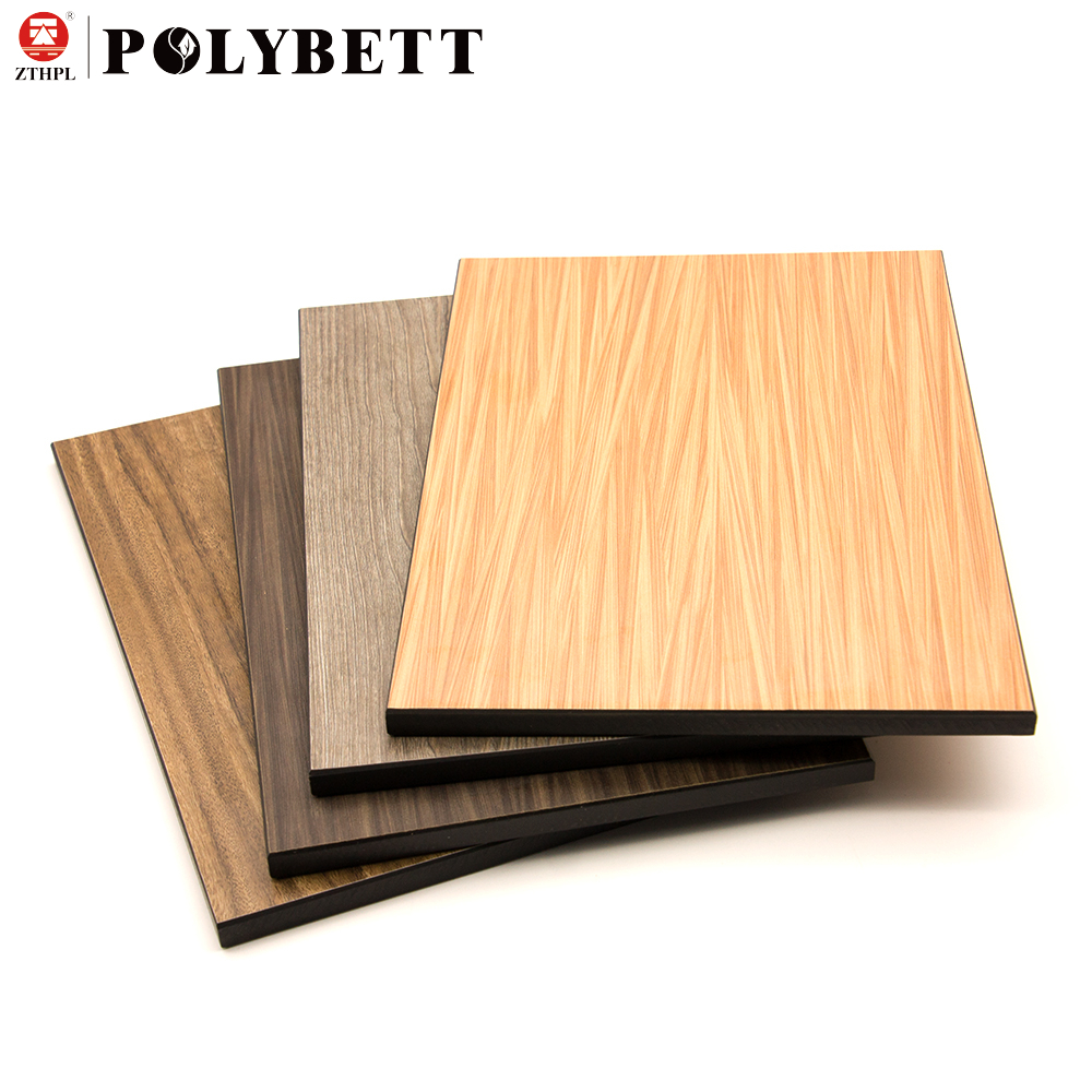 1220*2440mm Hpl Glossy polybett/ High Quality Exterior Hpl Panel 