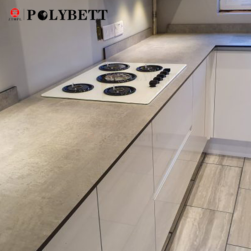 Competitive price 6*12 feet 12mm thick fireproof hpl melamine laminate sheet for kitchen cabinet 