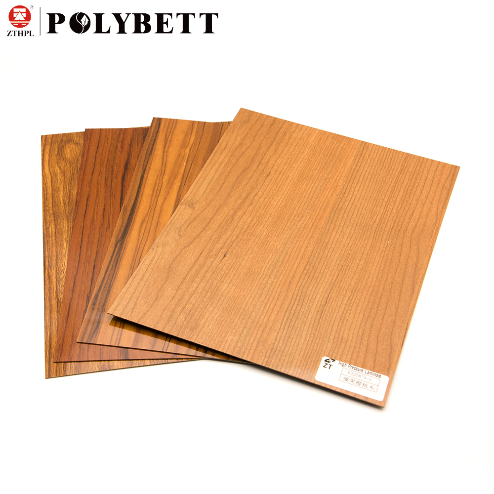 Competitive Price 0.6mm 0.8mm 1mm High Pressure Wood Grain Laminate Hpl Sheets for Furniture Surface Skin 