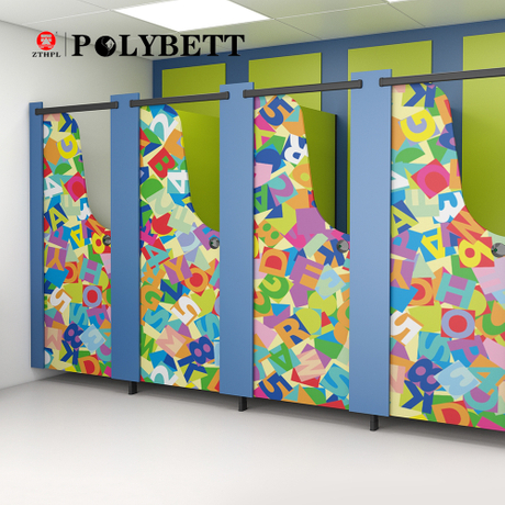 polybett decorative waterproof hpl interior art compact laminate sheet for toilet partition 